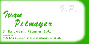 ivan pilmayer business card